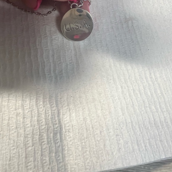 Brighton Silver and Red Cosmic Necklace - Picture 3 of 3